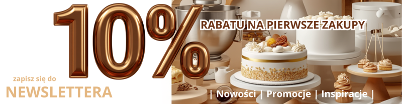 Newsletter Wyrabiaj.pl – 10% rabatu na pierwsze zakupy oraz informacje o nowościach i promocjach.